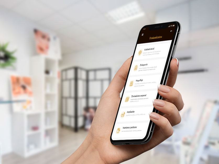 Aplicación QR para centros de estética y peluquerías