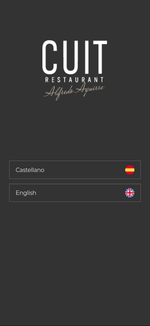 Carta digital de ejemplo: Alta cocina
