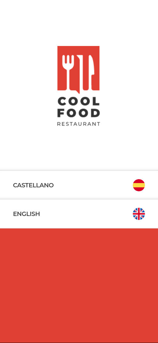 Carta digital de ejemplo: Comida rápida