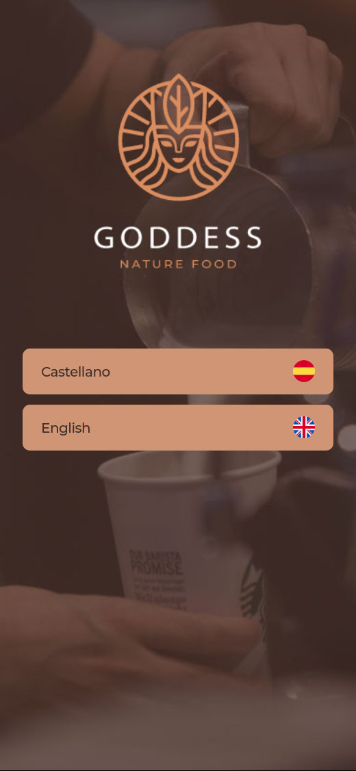 Carta digital de ejemplo: Cafetería