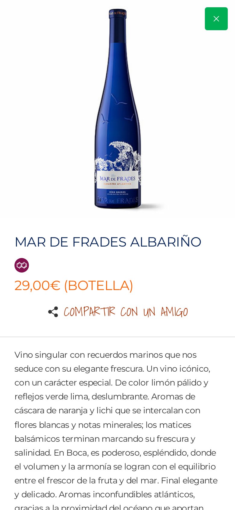 Un vino abierto, con su nota de cata completa